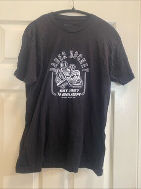 Bauer Black Short Sleeve Hockey Graphic Tee